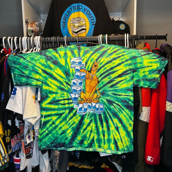 Hanna Barbera Other - Vintage 2002 Scooby Doo Tie Dye T Shirt XXL Hanna Barbera Cartoon Tee